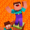 noob vs pro but floor is lava minecraft